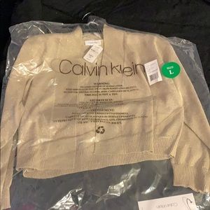 Calvin Klein Metallic Shrug